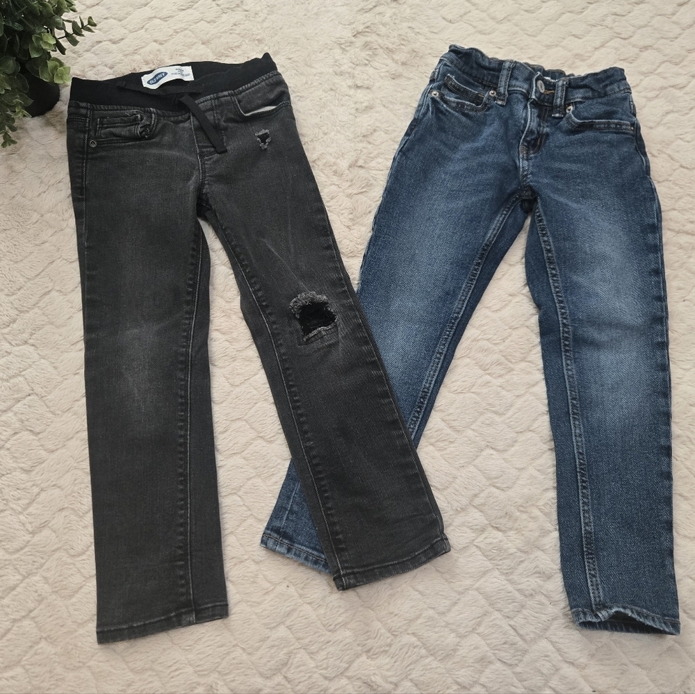 Old Navy - Boys Jeans Bundle - Built in Flex Jeans, Size 5
